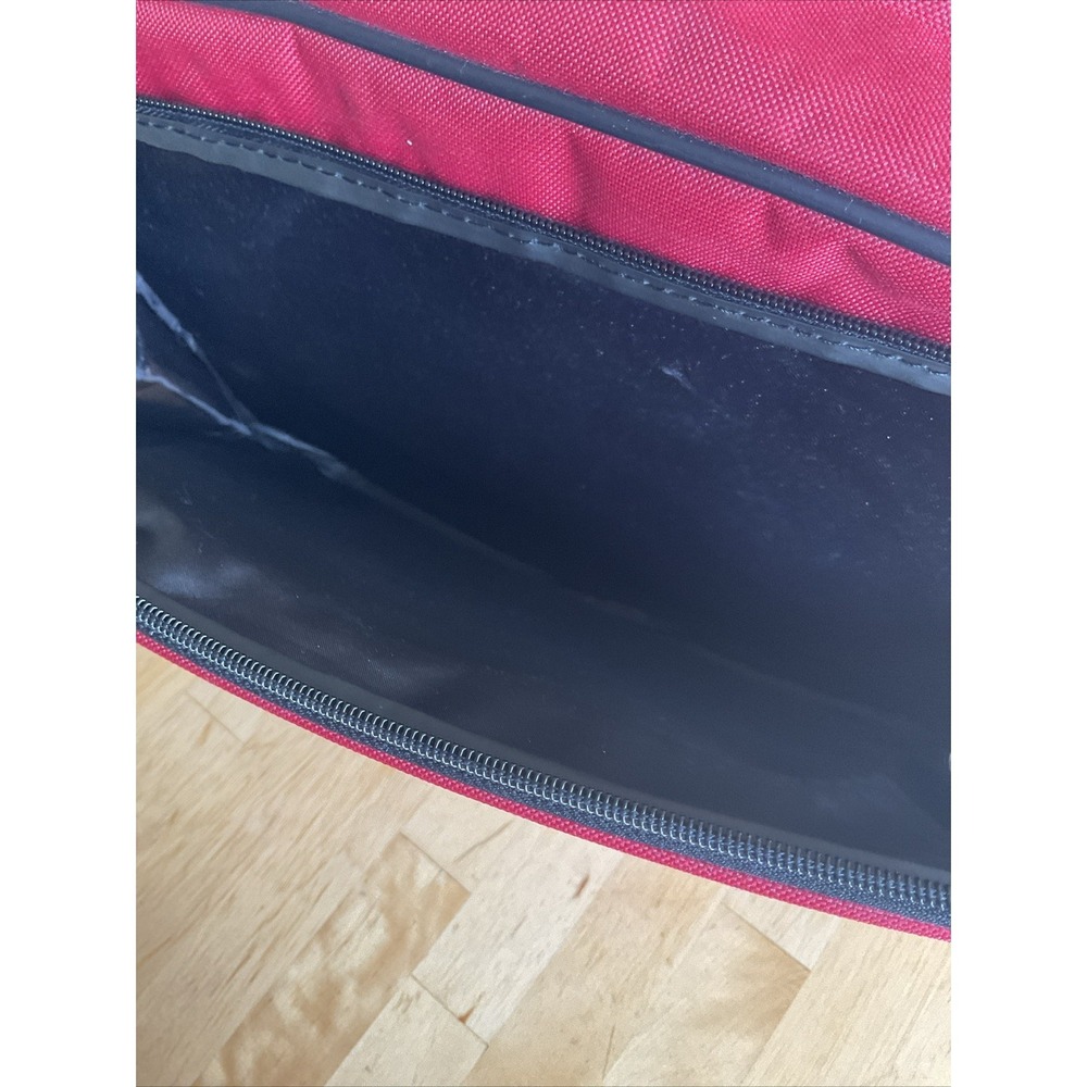 American Tourister Carry On Shoulder Travel Overnight Shoulder Bag Airline Red - Picture 7 of 11